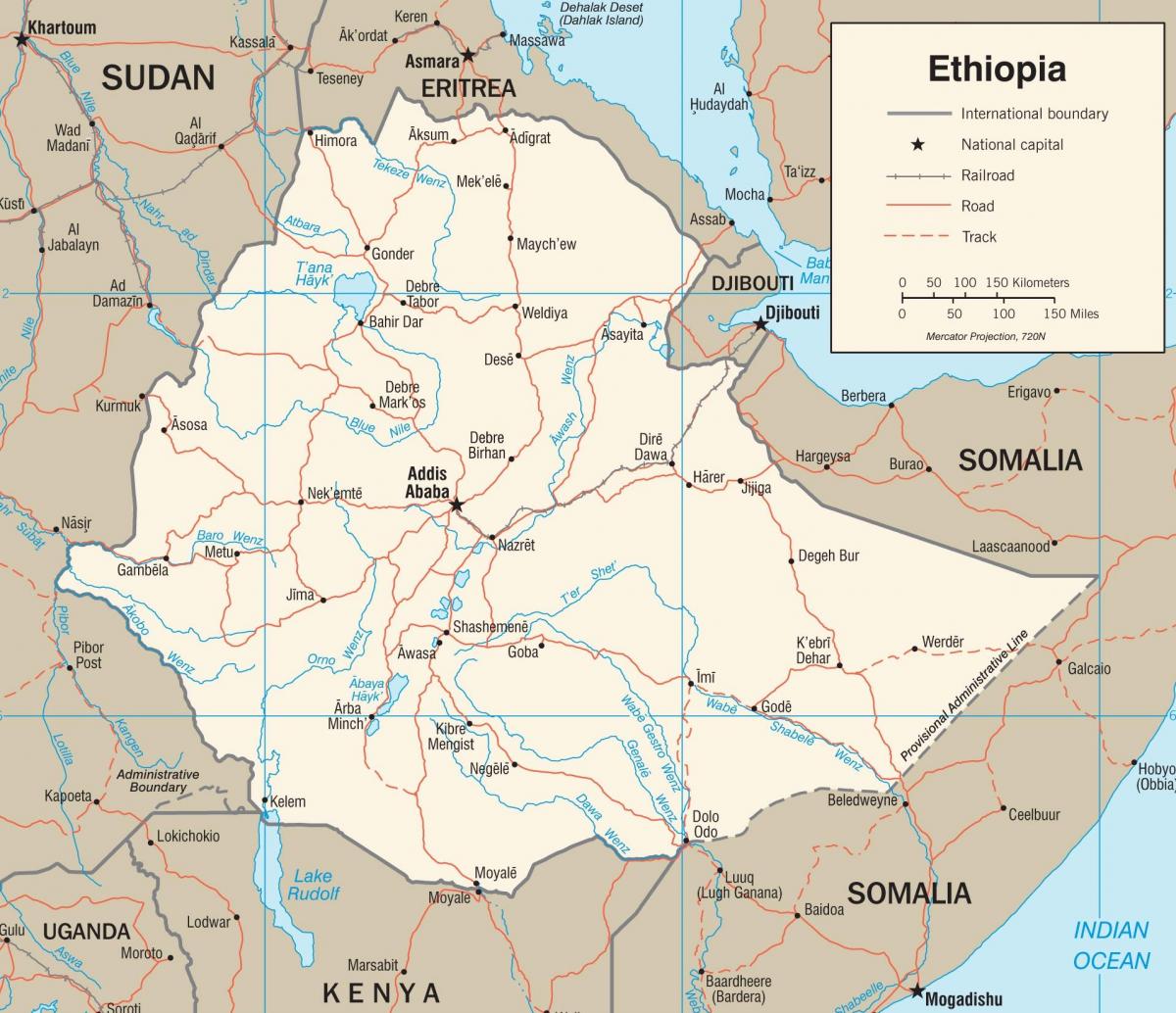 re Etiopi hartë