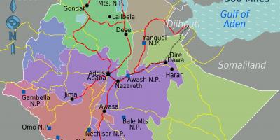 Etiopi hartë vendndodhjen e