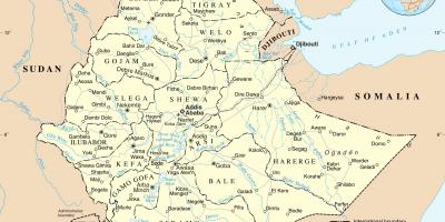 Hartë politike të Etiopisë