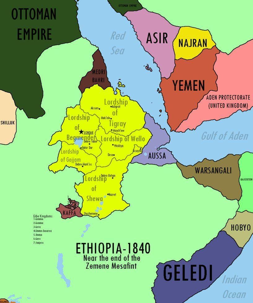 harta e perandorisë Etiopian