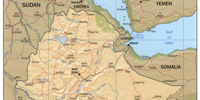 Harta e Etiopian hartës agjencia e internetit